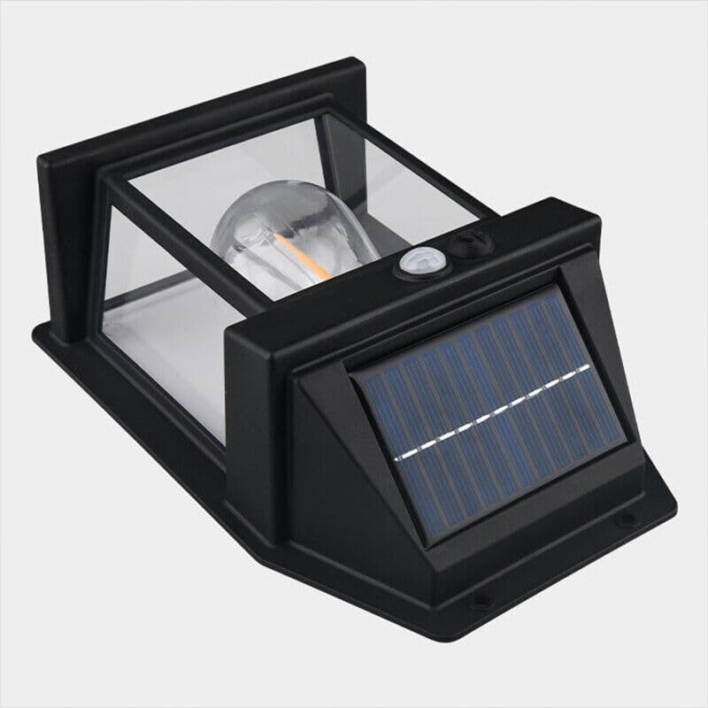 KRIKU EXPO New Wireless Dusk to Dawn Motion Sensor LED Wall Sconce, Solar Light Outdoor Wall Light, Solar Lamp with Motion Sensor, Waterproof Outdoor Lamp for Garden, Patio, Yard- Multi Color